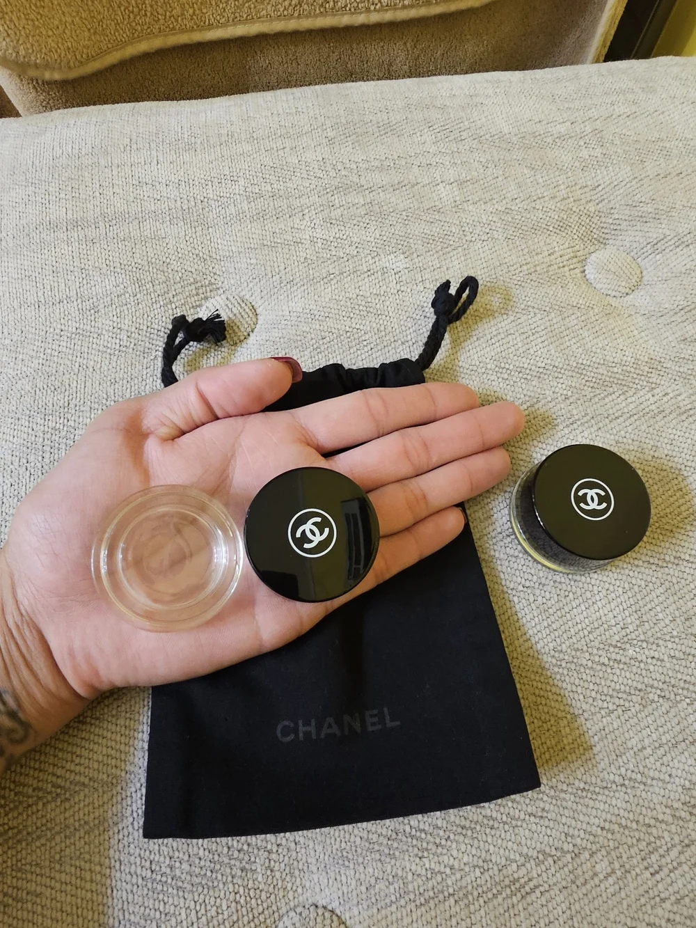 Chanel Black Drawstring Dust Bag